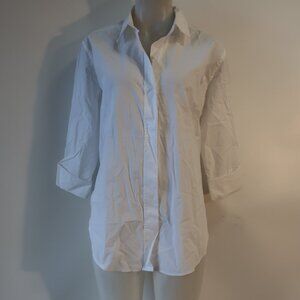 Womens NYDJ White Button Down Blouse S